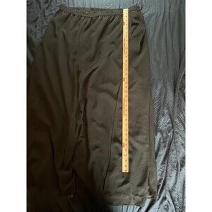 TALLY TAYLOR Skirt Womens Size 22 W Black Polyester Stretch Waist Long